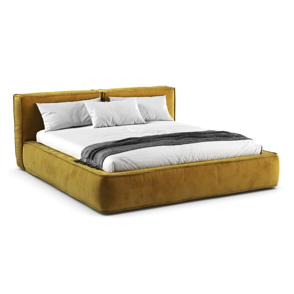 Кровать «Лофт», жёлтая — фото 1