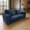 Диван «Лофт», синий велюр — фото 1
